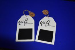 Two WiFi Password Chalkboards