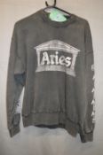 *Aries Ancient Column Sweatshirt (grey) RRP: £269.95