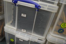 *Box of Black Plastic Coat Hangers