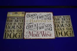 Two Reproduction Metal Signs