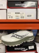 *Saucony Ride TR2 Trainers (white & olive) Size: 10 RRP: £134.95