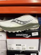 *Saucony Ride TR2 Trainers (white & olive) Size: 7 RRP: £134.95