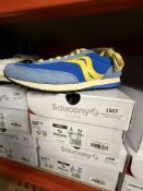 *Saucony 80 Original Trainers (blue & mustard) Size: 7 RRP: £99.95