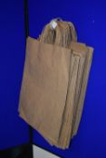 *50 Medium Brown Paper Carrier Bags