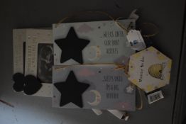 Two Photo Frames, Two Nursery Signs, and “Mommy to Be” Sign