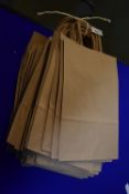 *50 Small Brown Paper Carrier Bags