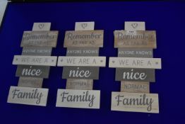 Three “Remember as Far as Anyone Knows” Signs