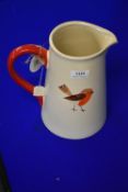 Large Ceramic Robin Jug