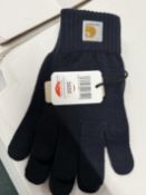 *Pair of Carhartt WIP Dark Navy Gloves Size: L-XL