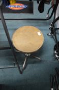 *Industrial Style Adjustable Height Stool