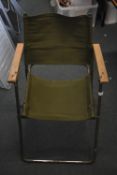 *Pair of Ex Military Folding Deck Chairs