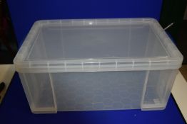 *Nine 64L Really Useful Plastic Storage Boxes with Lids