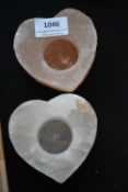 Two Himalayan Salt Tealight Holders
