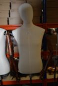 *Retro Style Mannequin Torso with Multipositional Arms on Aluminium Base