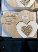 “Grandchildren Fill a Space in Your Heart” Wood Heart Ornament