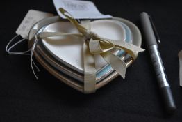 Set of Three Heart Shaped Trinket Dishes