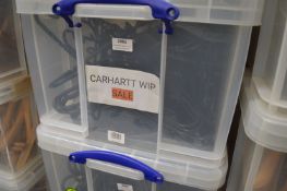 *Box of Black Plastic Coat Hangers