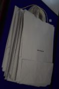*50 White Paper Carrier Bags