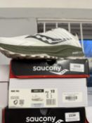 *Saucony Ride TR2 Trainers (white & olive) Size: 9 RRP: £134.95