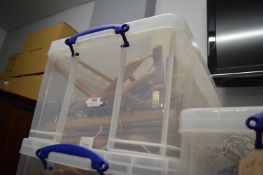 *Box of Wooden Coat Hangers