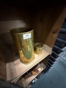 *Two Brass Artillery Cases