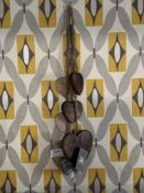 Two Sets of Hanging Wood Hearts