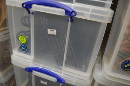 *Box of Black Plastic Coat Hangers