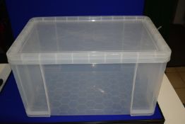 *Six 84L Really Useful Plastic Storage Boxes with Lids