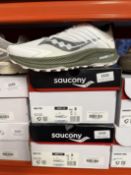 *Saucony Ride TR2 Trainers (white & olive) Size: 8 RRP: £134.95