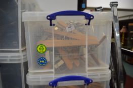 *Box of Wood Coat Hangers