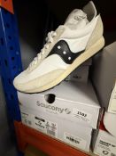 *Saucony 80 Trainers (white & black) Size: 8 RRP: £84.95