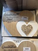 “Grandchildren Fill a Space in Your Heart” Wood Heart Ornament