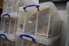 *Box of Wooden Coat Hangers