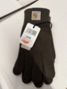*Pair of Carhartt WIP Brown Gloves Size: M-L