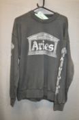 *Aries Ancient Column Sweatshirt (grey) Size: L RRP: £269.95
