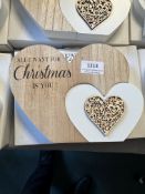 “All I Want for Christmas is You” Wood Heart Ornament