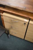*Three Drawer Filling Cabinet