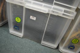 *Box of Black Plastic Coat Hangers