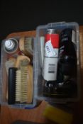 *Two Boxes of Shoe Cleaning Equipment