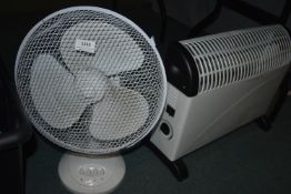 *Desk Fan & Electric Heater