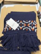 *Universal Works British Wool Scarf (navy) RRP: £89.95