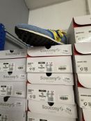 *Saucony 80 Original Trainers (blue & mustard) Size: 10 RRP: £99.95