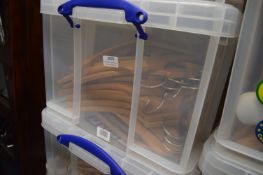 *Box of Wooden Coat Hangers
