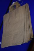 *50 Medium Brown Paper Carrier Bags