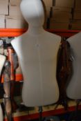 *Retro Style Mannequin Torso with Multipositional Arms on Aluminium Base