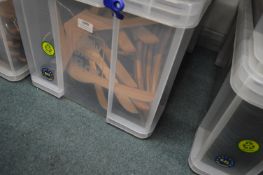 *Box of Wooden Coat Hangers