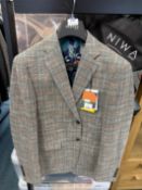 Skopes Nickleson Jacket (stone/Mint check) Size: 38R RRP: £140