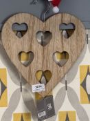 Sill Interiors Heart Shaped Tie & Belt Rack