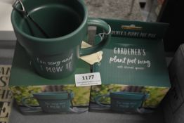 Two Novelty Beakers “I’m Sexy and I Mow It”