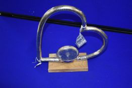 Sill Interiors Chrome Plated Love Heart Tealight Holder